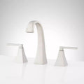Used Signature Hardware 447911 Vilamonte 1.2 GPM Widespread Bathroom Faucet with Metal Lever Handles and Pop-Up Drain Assembly
