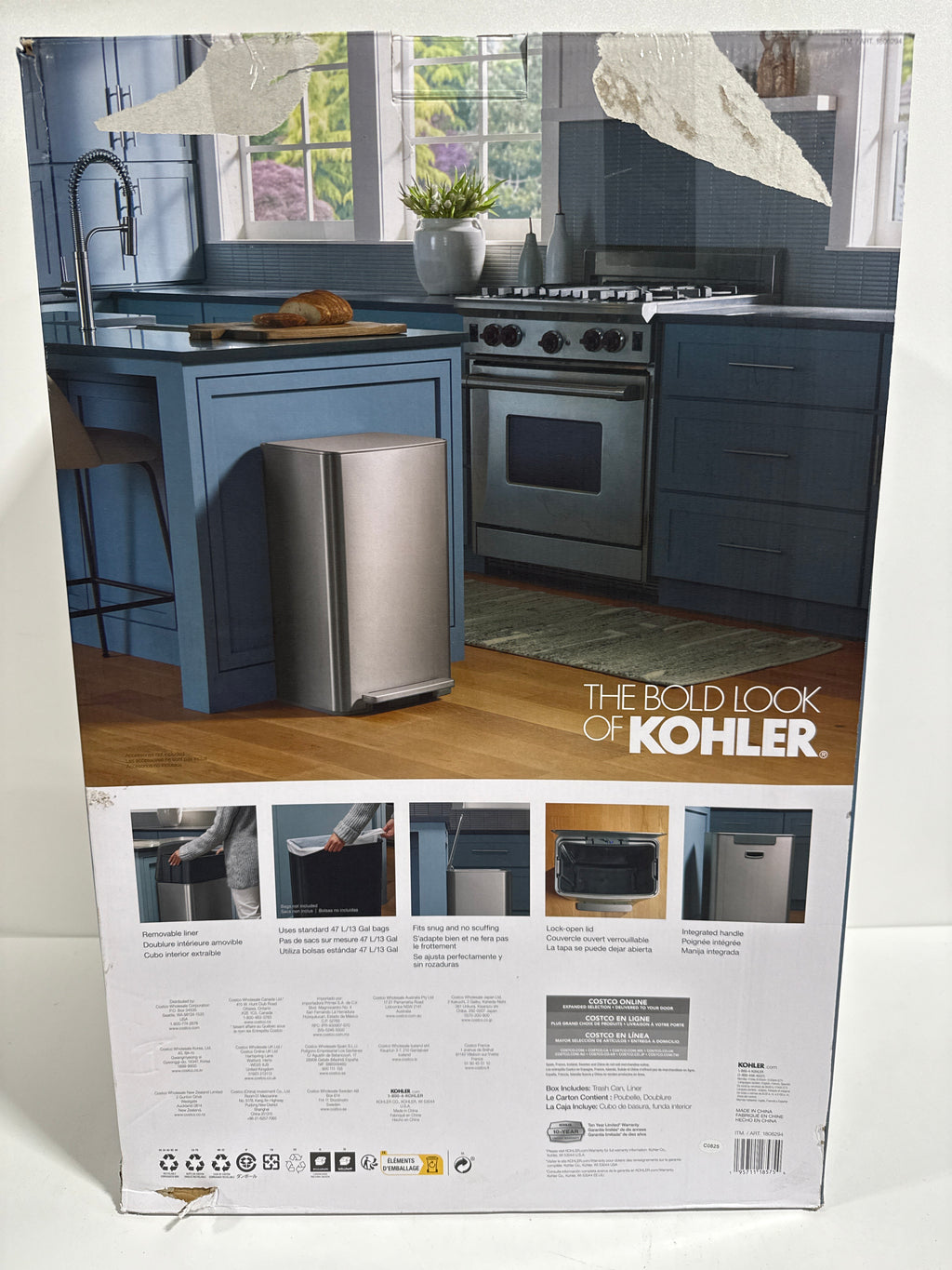 Dent Kohler 47L Step Trash Can - *Kitchen & Dining
