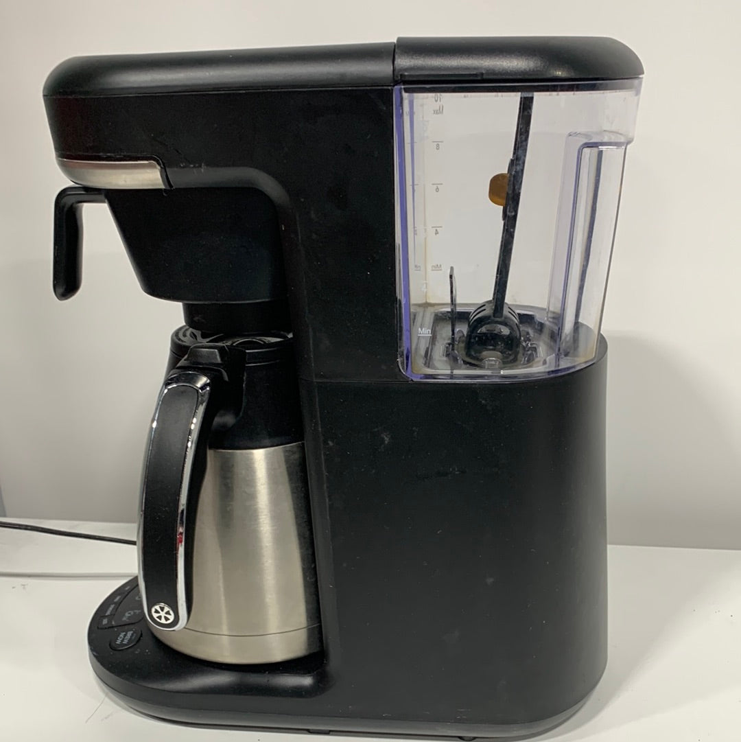 Used Mr. Coffee - Space-Saving Combo 10-Cup Coffee Maker and Pod Single Serve Brewer - Stainless-Steel/Black
