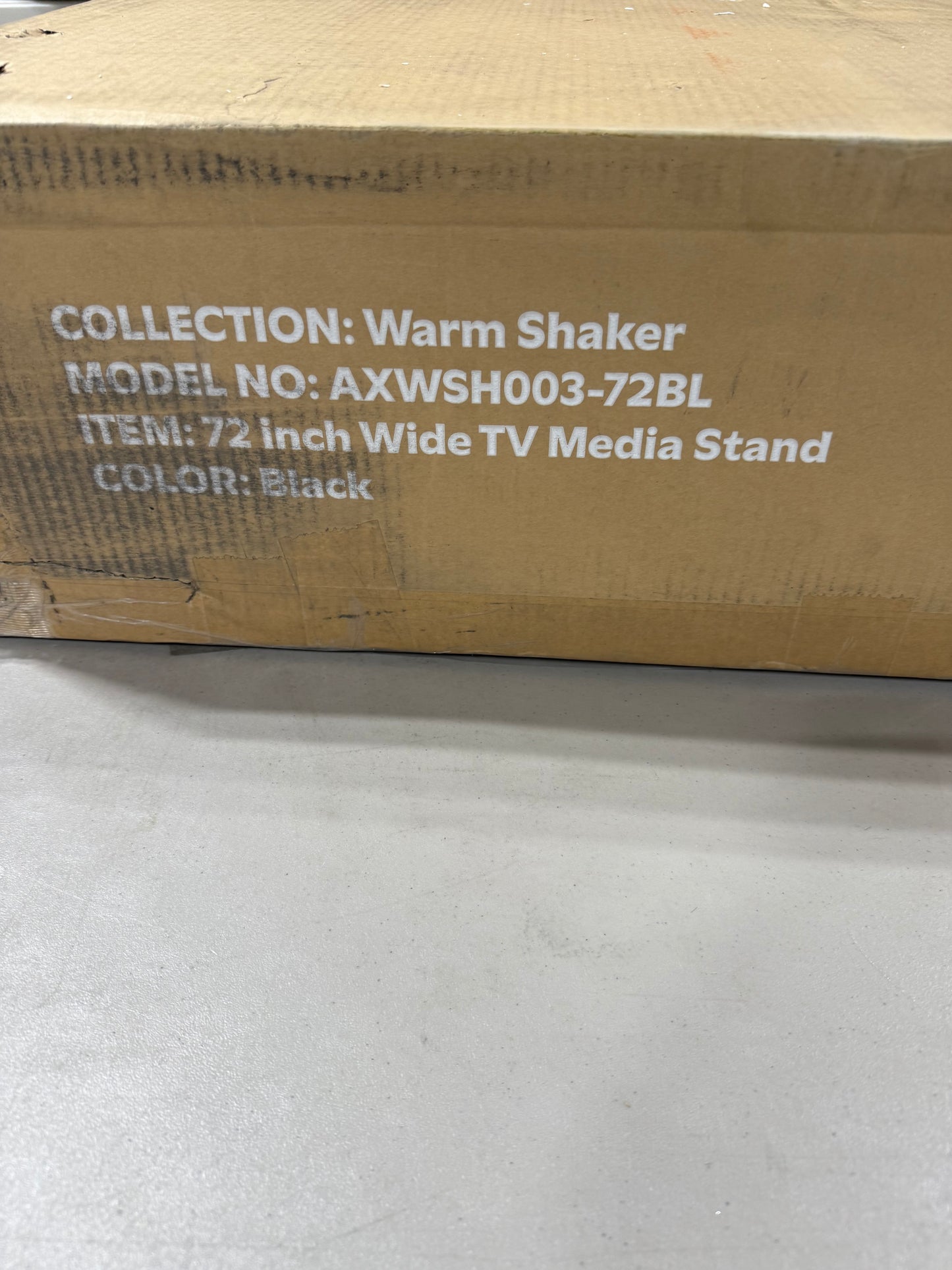 Simpli Home - Warm Shaker SOLID WOOD 72 in Wide TV Media Stand & For TVs up to 80 inches - Black