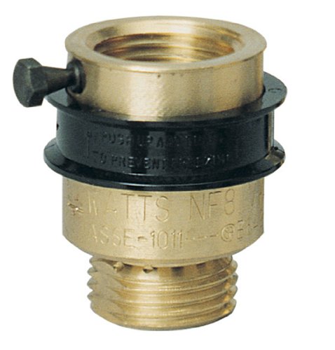 Watts 0792093 3/4" Lead Free Hose Connection Vacuum Breaker with Manual Drain and Break Away Set Screw Valves Vacuum Breakers