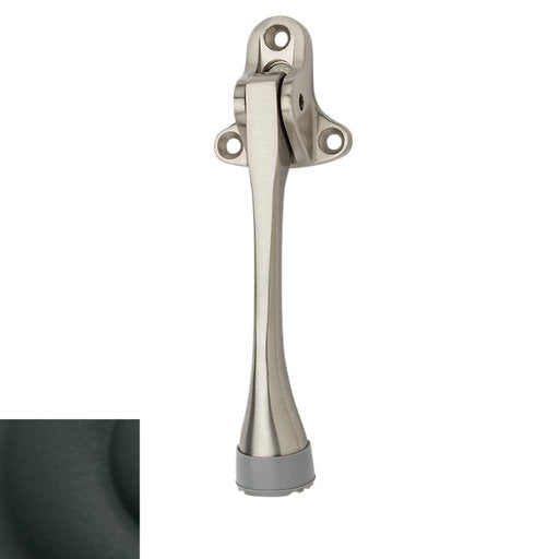 Baldwin 4105 5 Inch Lever Style Brass Door Holder Satin Black Door Stop Kick Stop