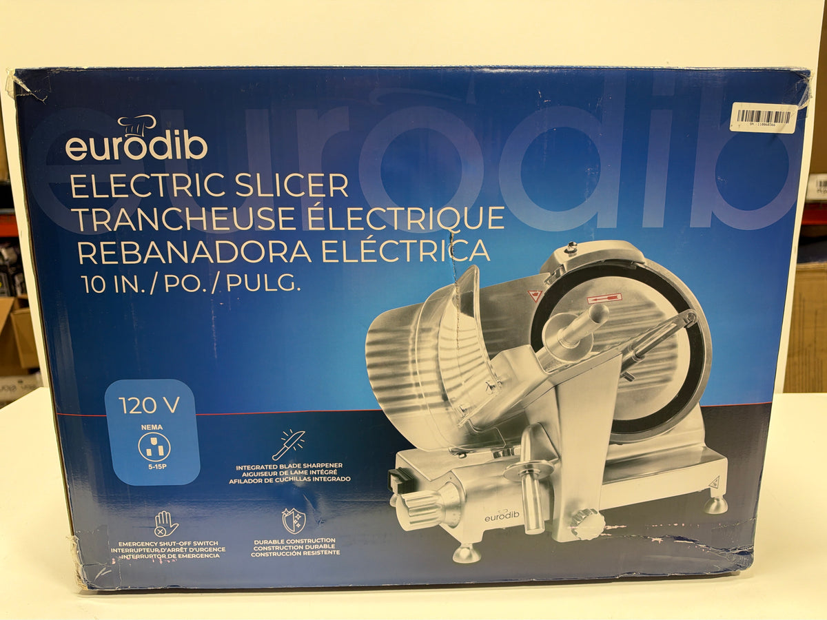 Eurodib Commercial 10" Electric Meat Slicer