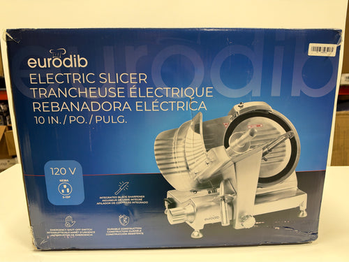 Eurodib Commercial 10" Electric Meat Slicer