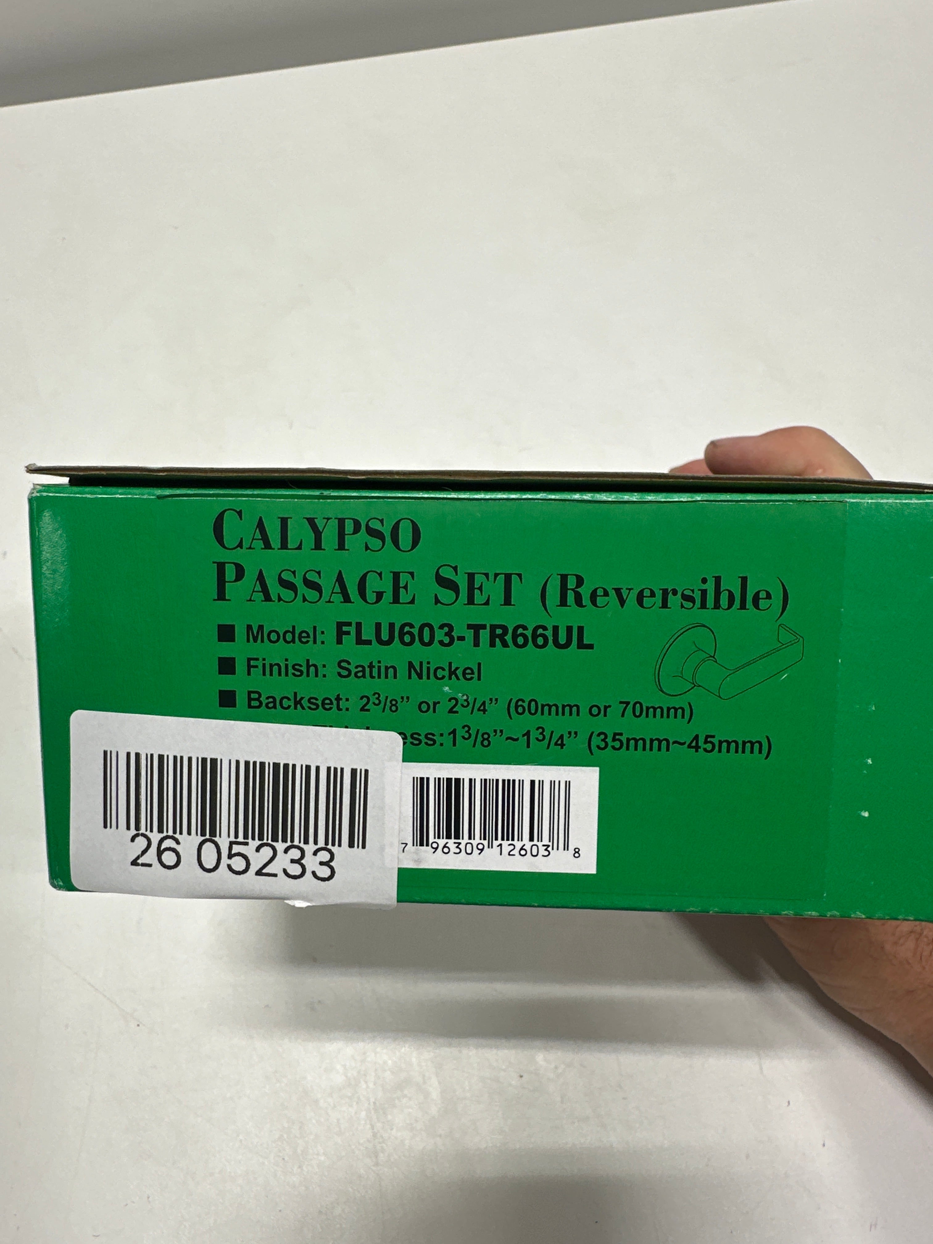 Pamex Satin Nickel Calypso Leverset (Passage)