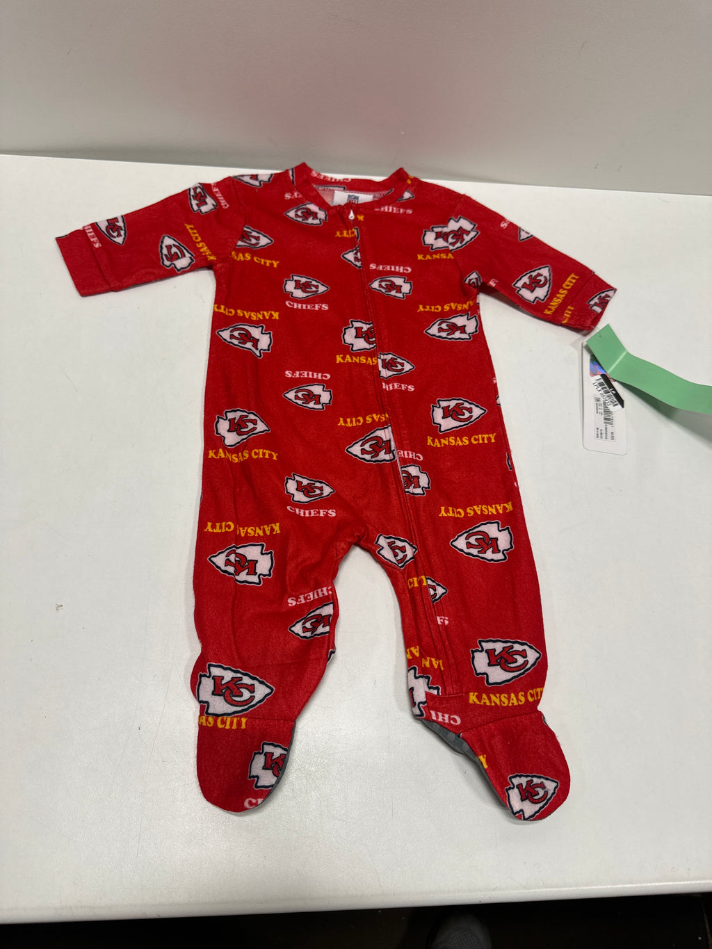 NFL Kansas City Chiefs Boys' Blanket Sleeper - 0-3M