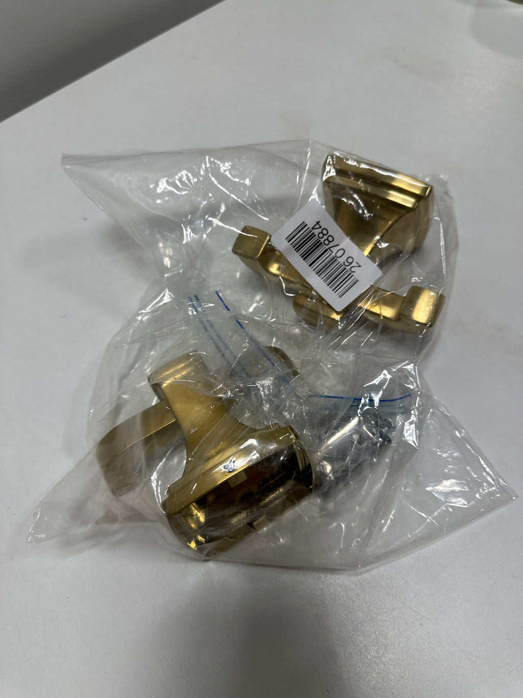 2 x Scratched Kohler 27411-2MB Riff® Double Robe Hook, Vibrant Brushed Moderne Brass