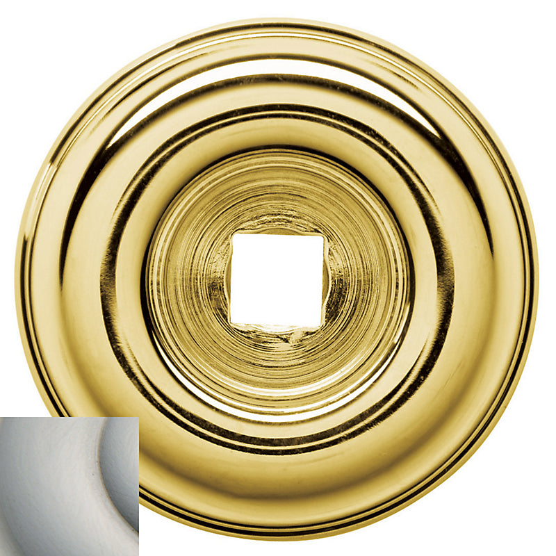 Baldwin 4902.150.BIN 1-1/2-Inch Cabinet Knob Back Plate, Satin Nickel