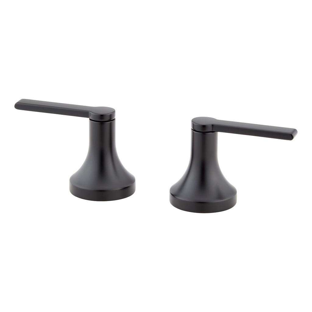 Signature Hardware 498619 Lentz Lever Roman Tub Faucet Handles - Matte Black