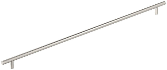2 x Amerock Bar Pulls 25-3/16 Inch (640mm) Center-to-Center Satin Nickel Cabinet Pull