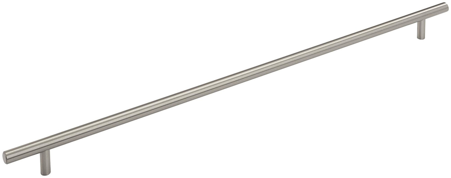 Amerock Bar Pulls 18-7/8 Inch (480mm) Center-to-Center Satin Nickel Cabinet Pull