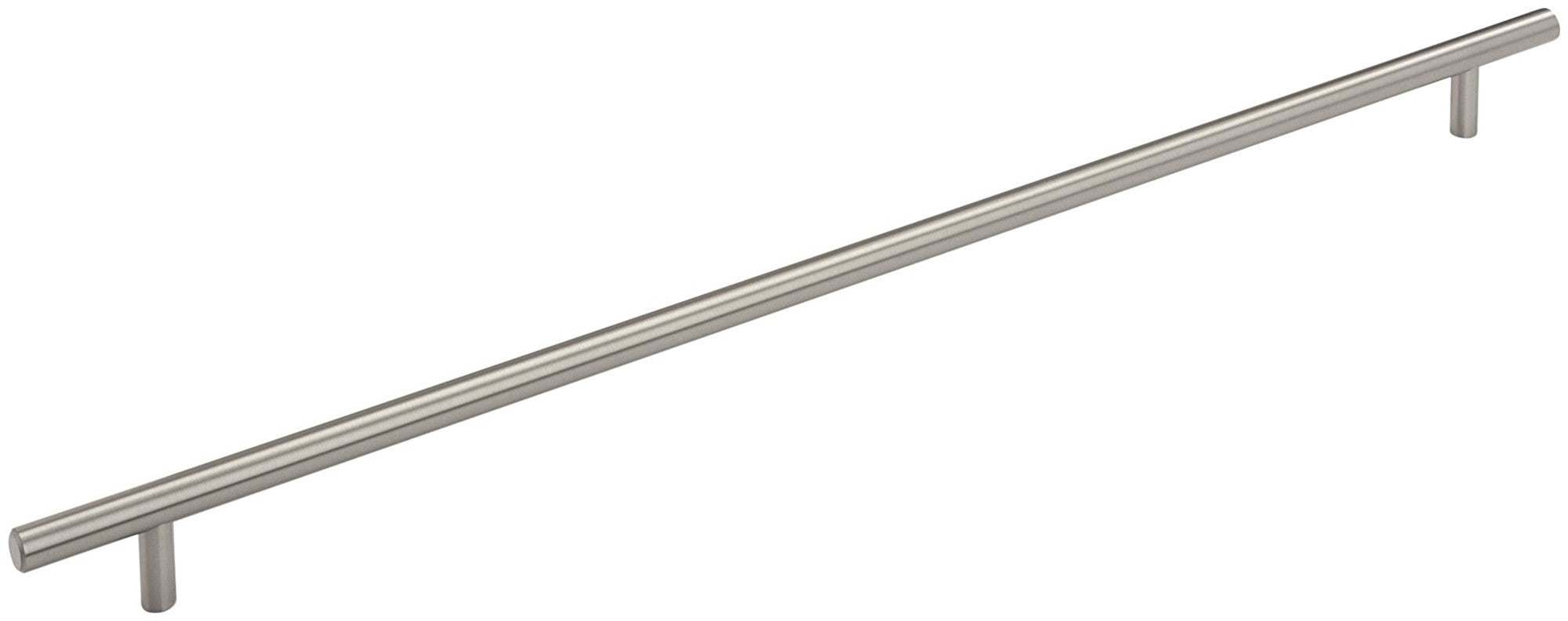 Amerock Bar Pulls 18-7/8 Inch (480mm) Center-to-Center Satin Nickel Cabinet Pull