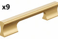 9 x Status 5-1/16 in. (128mm) Center-to-Center Champagne Bronze Bar Cabinet Pull