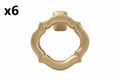 6 x Belwith Keeler B076180 Trellis 2" Designer Open Ring Pendant Cabinet / Drawer Knob Champagne Bronze
