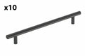 10 x Bar Pulls 8-13/16 in. (224mm) Center-to-Center Matte Black Bar Cabinet Pull