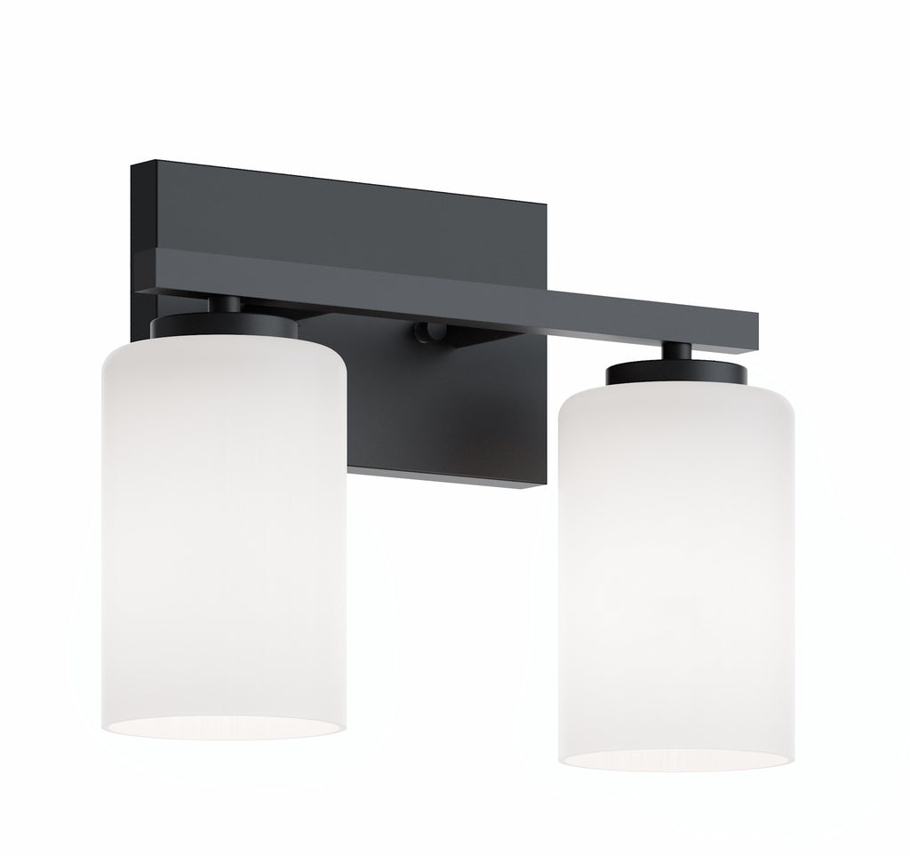 AFX Lighting Leo 13 Inch Bath Vanity Light Leo - LEOV1309MBBK - Transitional