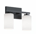 AFX Lighting Leo 13 Inch Bath Vanity Light Leo - LEOV1309MBBK - Transitional