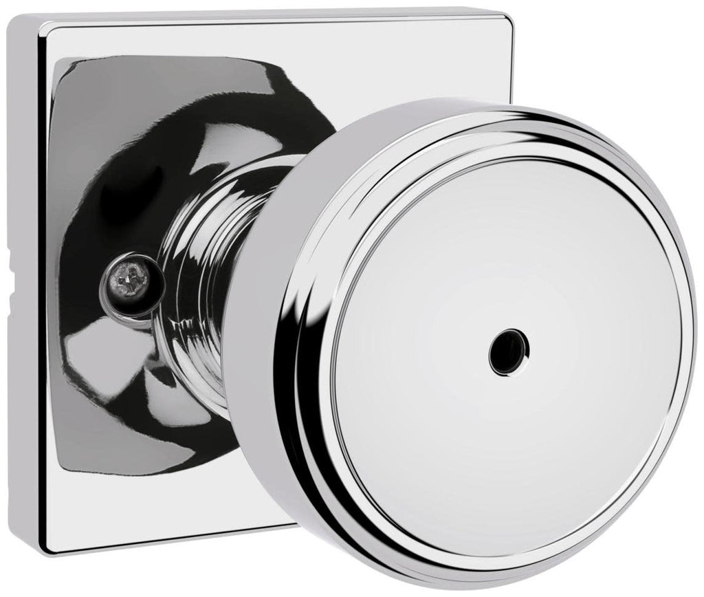 Maven Polished Chrome Square Bed/Bath Door Knob