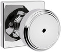 Maven Polished Chrome Square Bed/Bath Door Knob