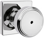 Maven Polished Chrome Square Bed/Bath Door Knob