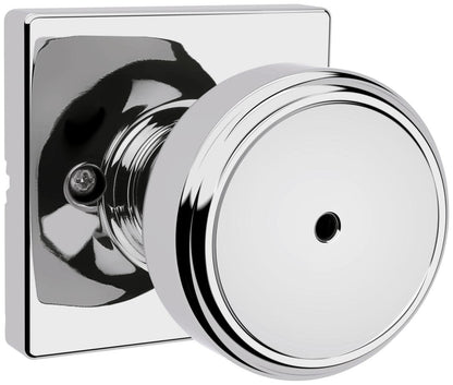 Maven Polished Chrome Square Bed/Bath Door Knob