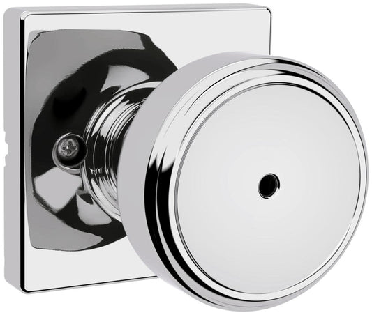 Maven Polished Chrome Square Bed/Bath Door Knob