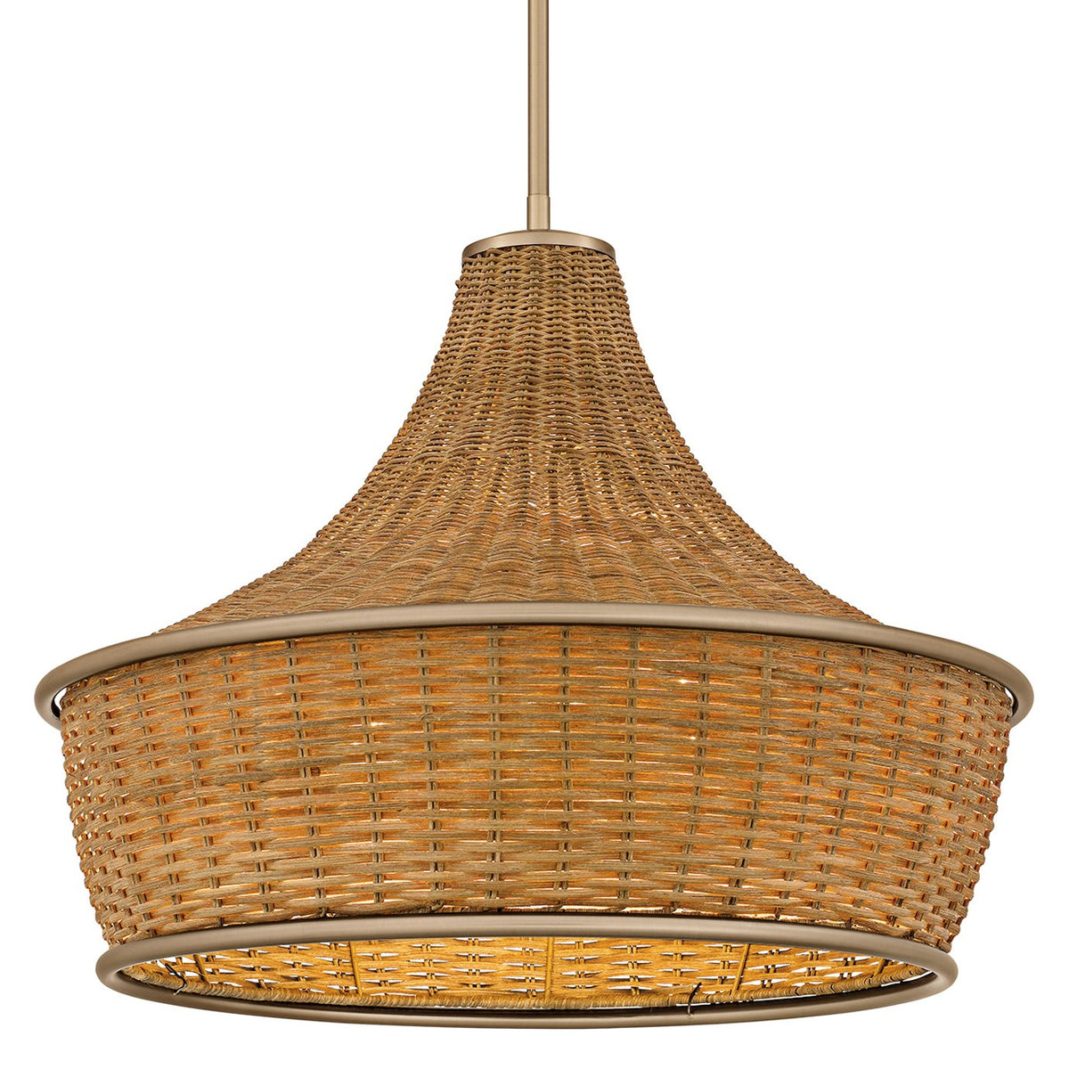 Quoizel Solebay 22 Inch Large Pendant Solebay - QP6770BGD - Coastal Glam