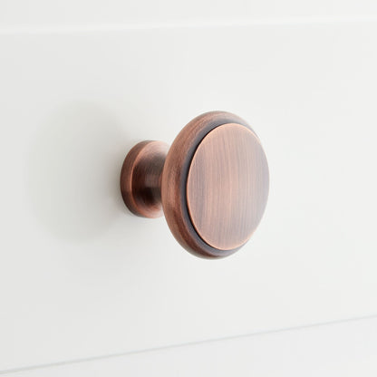 Signature Hardware 945983-114 Nantes 1-1/4 Inch Diameter Round Cabinet Knob Antique Copper - *Tools Hardware & Misc