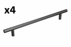 4 x Bar Pulls 7-9/16 Inch 192mm Center-to-Center Matte Black Cabinet Pull