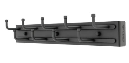 Rev-a-Shelf BRC-14 Classic Closet 14"W Pull Out Side Mount Sliding Belt Rack Organizer with 9 Hooks