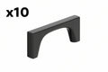 10 x Amerock Merced 3 Inch (76mm) Center-to-Center Matte Black Cabinet Pull