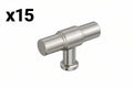 15 x Amerock Faircrest 2 Inch (51mm) Length Satin Nickel Cabinet Knob