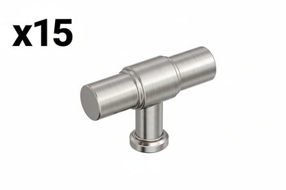 15 x Amerock Faircrest 2 Inch (51mm) Length Satin Nickel Cabinet Knob