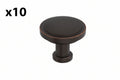 10 x Amerock Faircrest 1-1/4 Inch (32mm) Diameter Oil-Rubbed Bronze Cabinet Knob