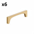 6 x Merced 5-1/16 in. (128mm) Center-to-Center Champagne Bronze Bar Cabinet Pull