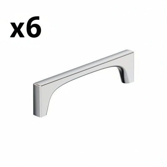 6 x Amerock Merced 5-1/16 Inch (128mm) Center-to-Center Polished Chrome