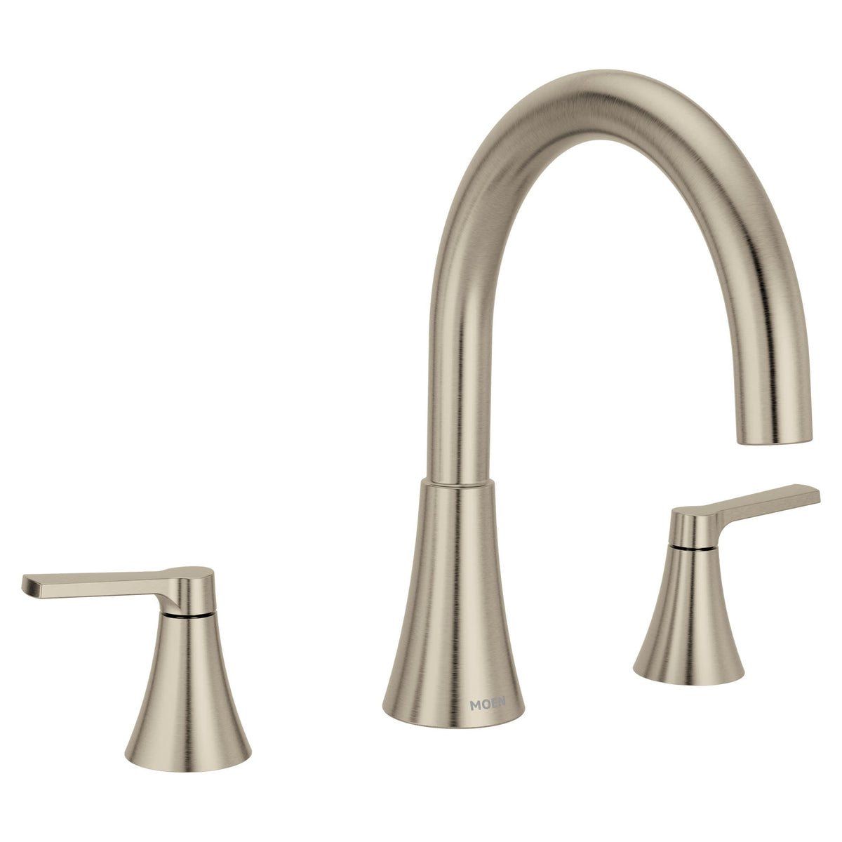 Moen T430 Jase Deck Mounted Roman Tub Filler Brushed Nickel