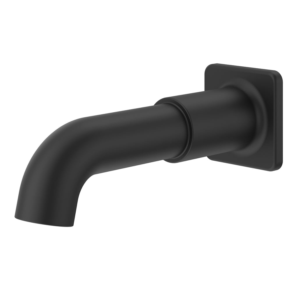 Pfister TBS-05SHW Transitional Square 8-3/8" Integrated Diverter Tub Spout Matte Black Bath and Shower Accessories Tub Spouts Diverter Tub Spouts