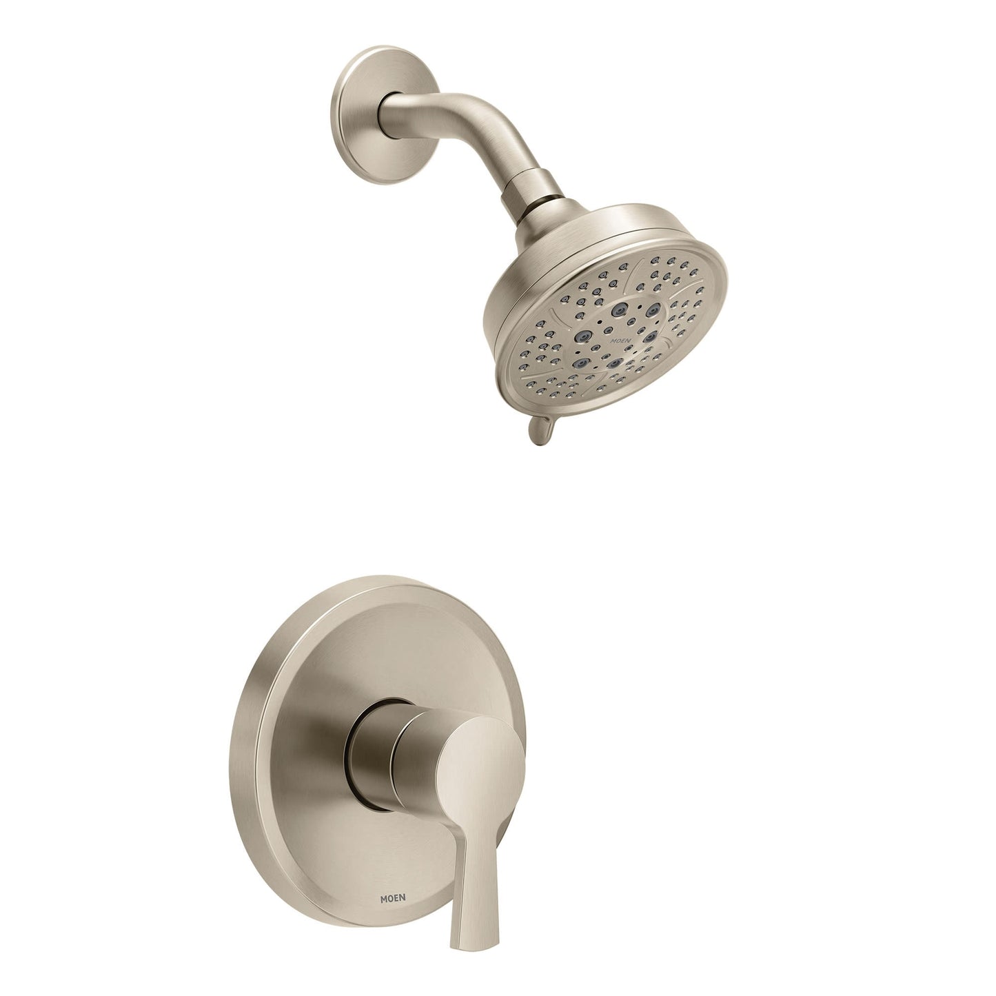 Scratch Moen UT2412EP Jase Shower Only Trim Package with 1.75 GPM Multi Function Shower Head Brushed Nickel - *Plumbing