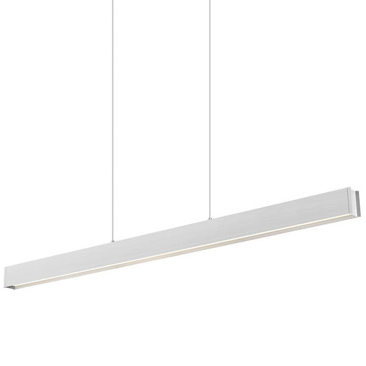 Z-Lite 1016-55L-LED Hudson 55" Wide Linear Chandelier Brushed Nickel Indoor Lighting Chandeliers