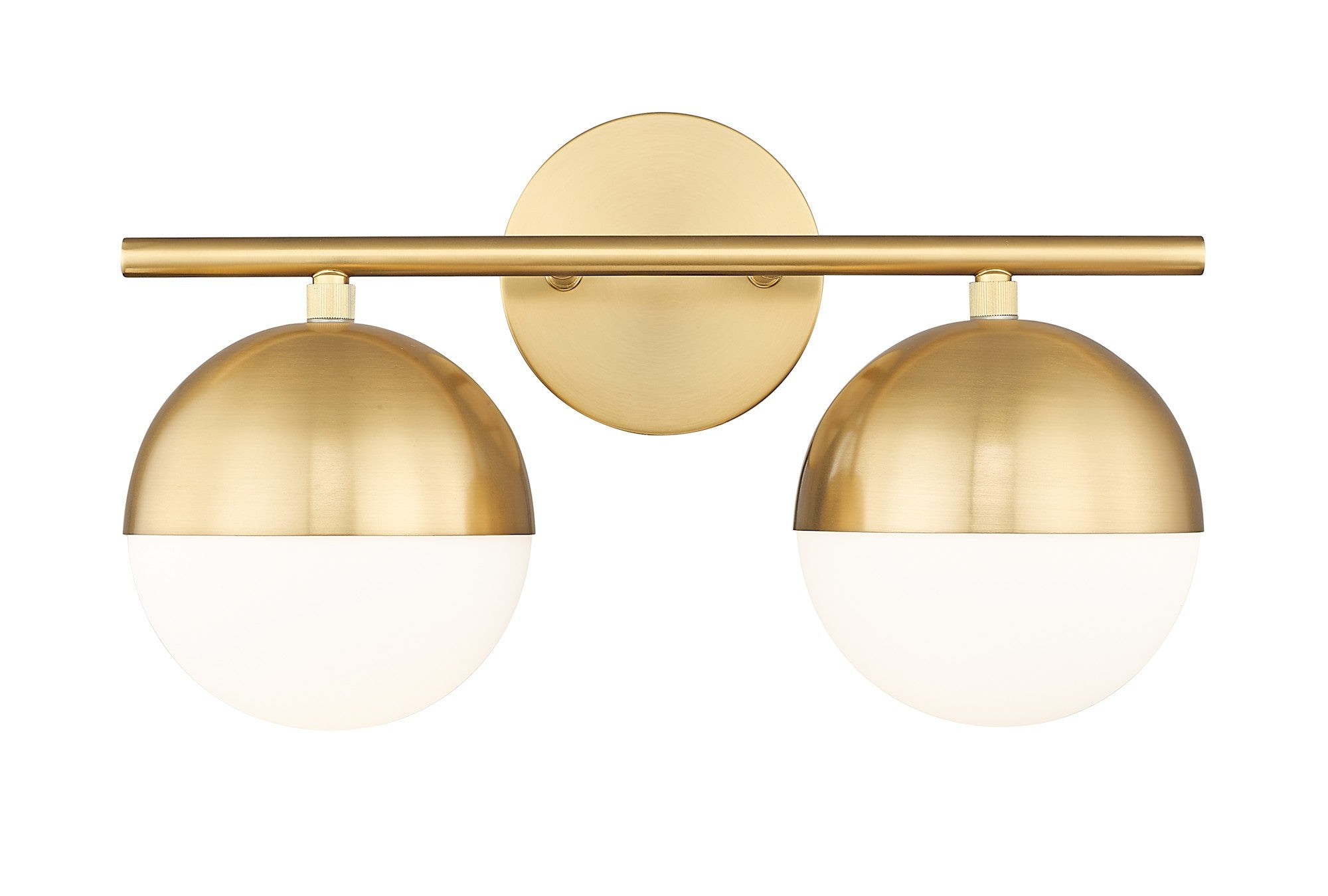 Z-Lite 7517-2V Realm Sphere 2 Light 16" Wide Vanity Light Modern Gold Indoor Lighting Bathroom Fixtures Vanity Light