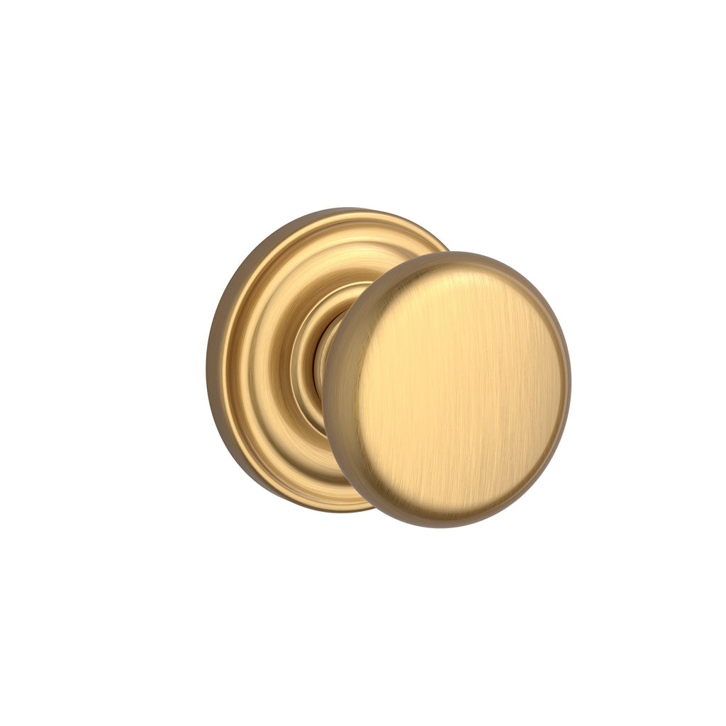 Baldwin FD.ROU.TRR Round Non-Turning Two-Sided Dummy Door Knob Set with Round Rose