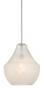 Minka Lavery 294 Pacific 14" Wide Pendant with Misty White Glass Shade Brushed Nickel Indoor Lighting Pendants