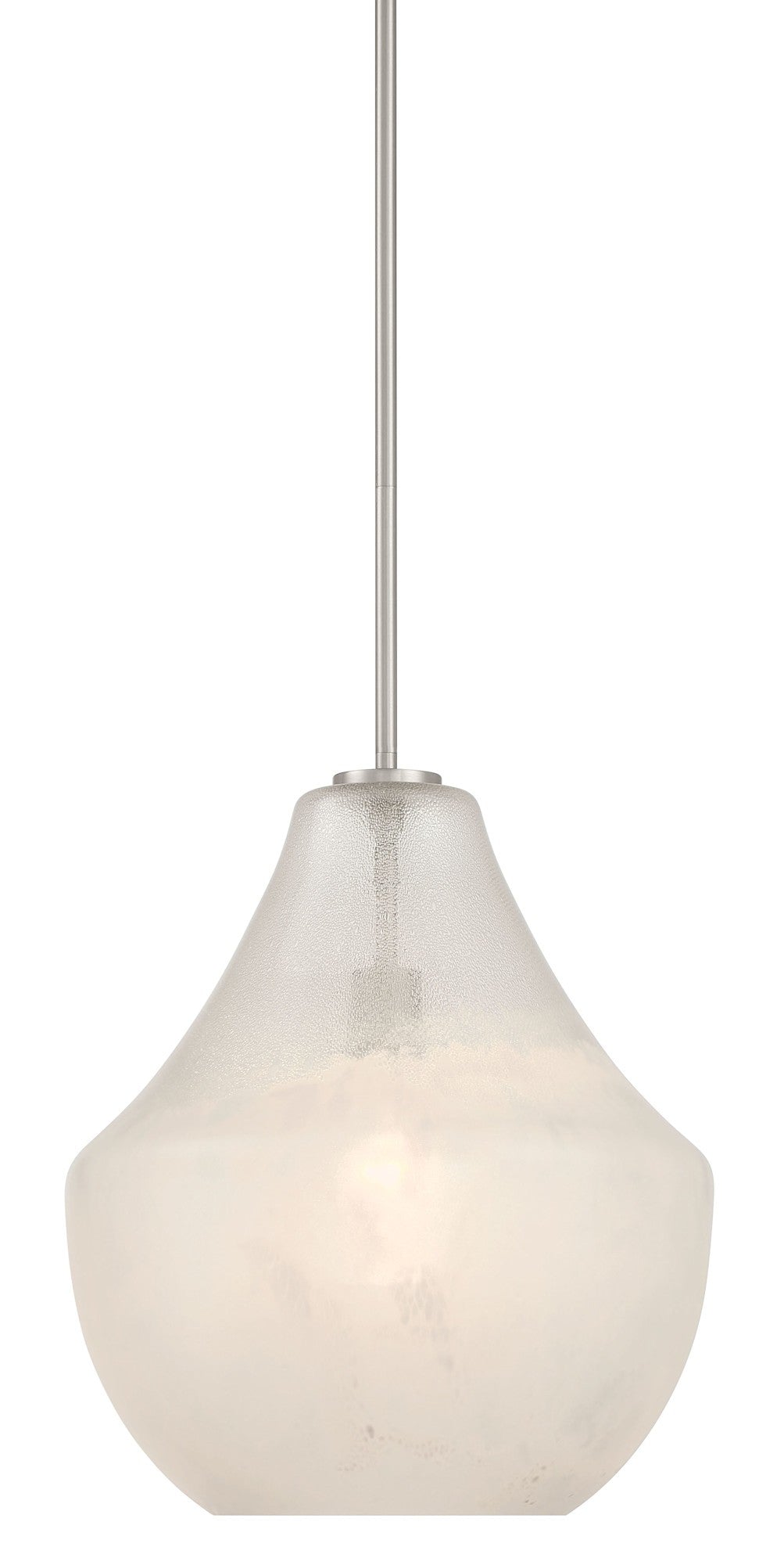 Minka Lavery 294 Pacific 14" Wide Pendant with Misty White Glass Shade Brushed Nickel Indoor Lighting Pendants