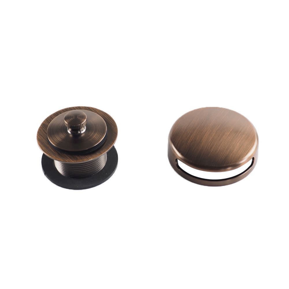 Jones Stephens B0BPRB Brass Overflow Faceplate with Tub Stopper Oil Rubbed Bronze - *Plumbing