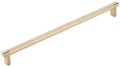 Emtek Knurled 12 Inch Center to Center Bar Appliance Pull with Rectangular Stem from the SELECT Collection Model: 84070.RECUS4.KNUS4