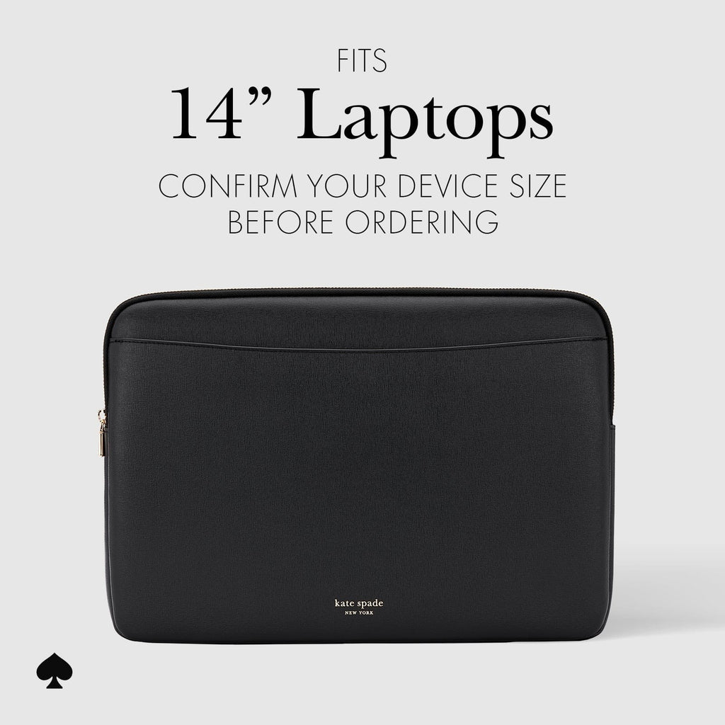 Kate Spade New York Black Saffiano Sleeve - Laptop Sleeve 14"