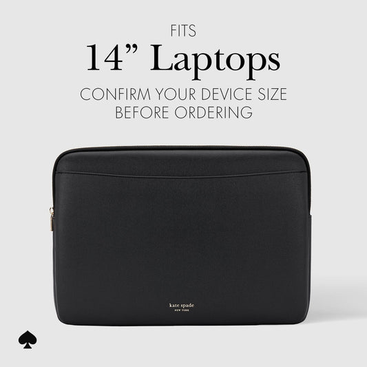 Kate Spade New York Black Saffiano Sleeve - Laptop Sleeve 14"