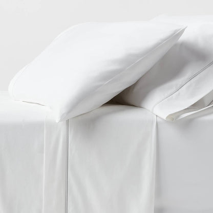Queen 800 Thread Count 4pc Hotel Collection Sheet Set Double Baratta White Hem - Threshold