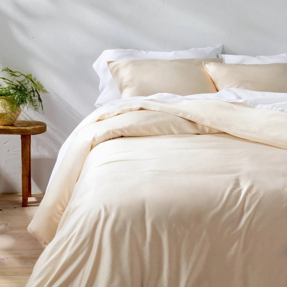 King Rayon from Bamboo Duvet Set Natural - Casaluna - *Bedding